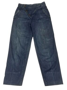 Vtg 80s Calvin Klein Asymmetrical V-Waist Jeans - Made in USA - Rare 27"